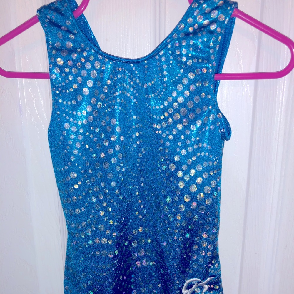GK Blue Sparkle Leotard